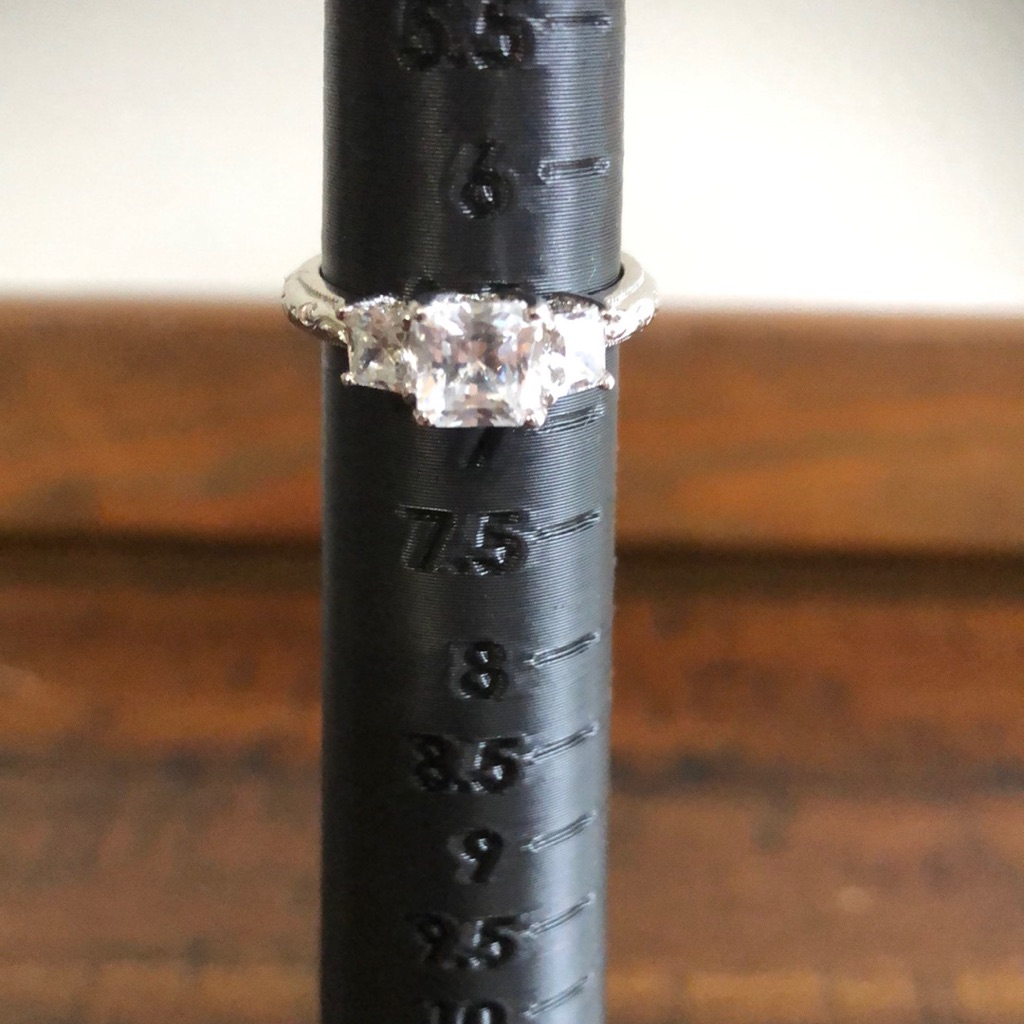 Tacori 925 Silver Cz Ring Size 6.5